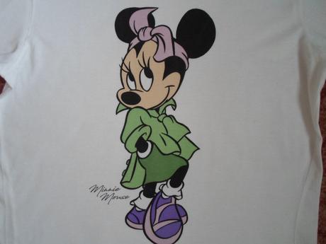 Bílé tričko triko krátký rukáv minnie, disney,l