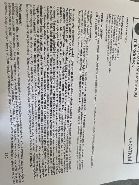 Testy trisomy +. Jak závažné to je?