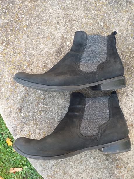 Kotníčkové boty vel. 39 zn. venturiny, semiš kůže, 39