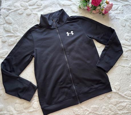 K6/  mikina černá under armour - v.cca 12/13 let, under armour,158