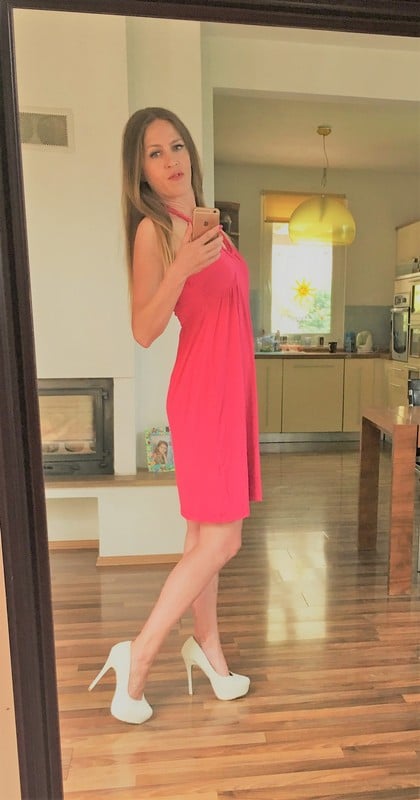 Malinové letní šaty, vel l, hm, h&m,m