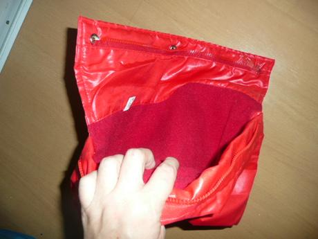 Rukávník na kočárek červený, 