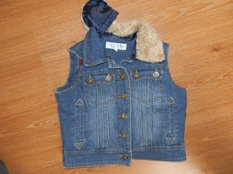 Zateplená riflová vesta, 122