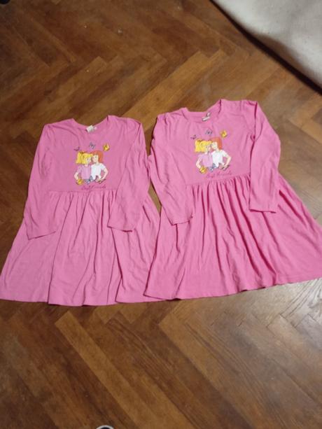 Dívčí šaty s dlouhým rukávem - velikost 128, 128