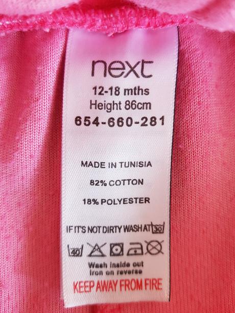 Dětský letní růžový overal next vel. 12-18, next,86