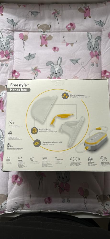 Odsávačka mléka medela double freestyle hands-free, 