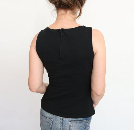 Černé peplum tričko orsay vel.s, orsay,s