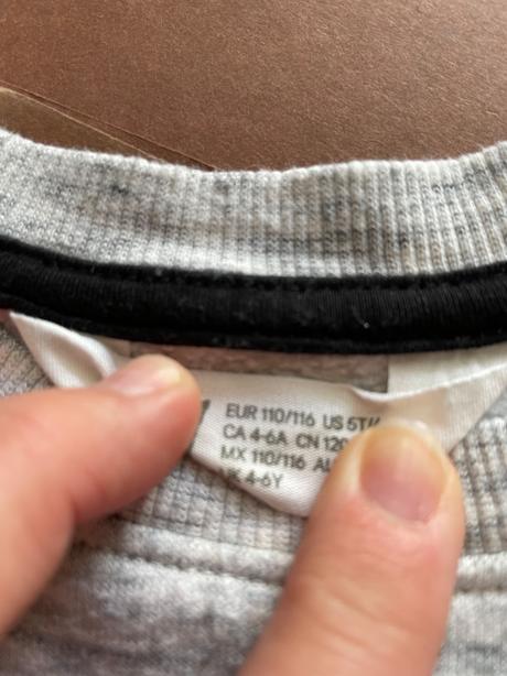 Mikina šedá - v.110-116, h&m,110