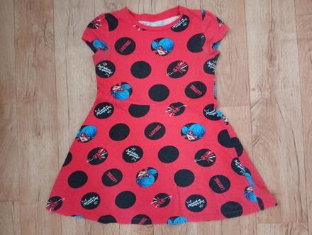 Šaty s beruškou - vel. 134, 134