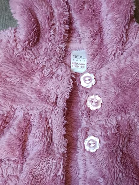 Kojenecký dívčí kabát next baby+mikina,vel.56, next,56