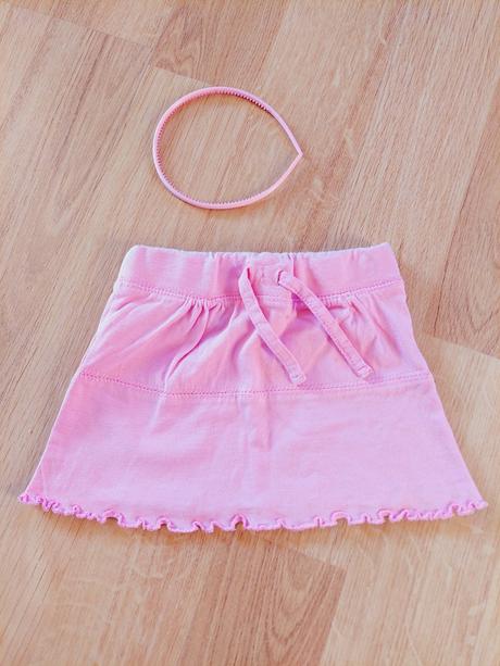 Sukně sukýnka lupilu růžová + čelenka v. 86-92, lupilu,86