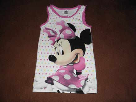Dívčí nátělník / top s minnie zn. disney vel.128, disney,128