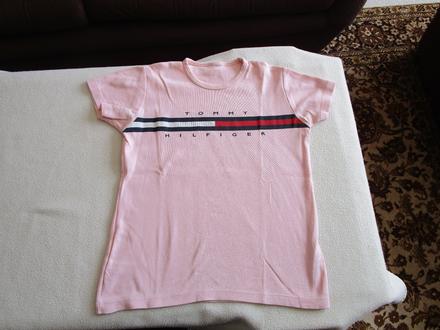 Pěkné růžové tričko tommy hilfinger, vel. s, tommy hilfiger,s