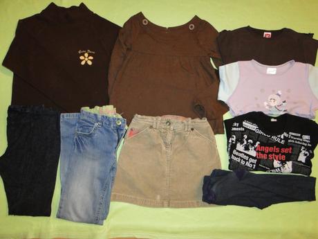 V.128 9ks  mikina, halenka, trika, džíny, skuně, 122–134