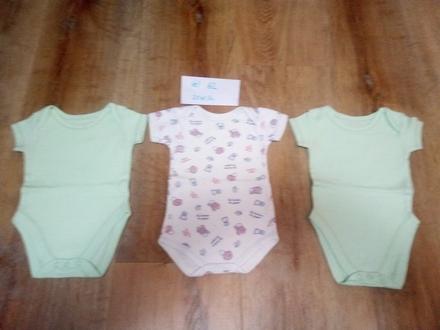 3 x body krátký rukáv, vel 62, george,grassshopper, george,62