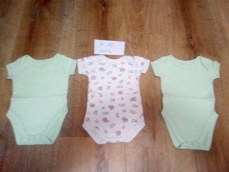 3 x body krátký rukáv, vel 62, george,grassshopper, george,62