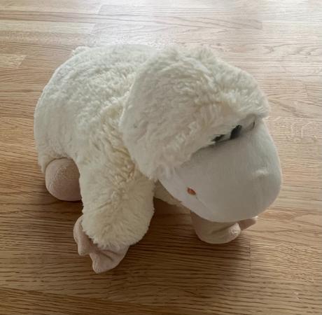 Dětský polštářek - beránek cca 30 x 20 cm,