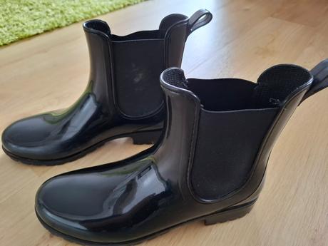 Černé nižší dámské holínky, vel. 39, 39