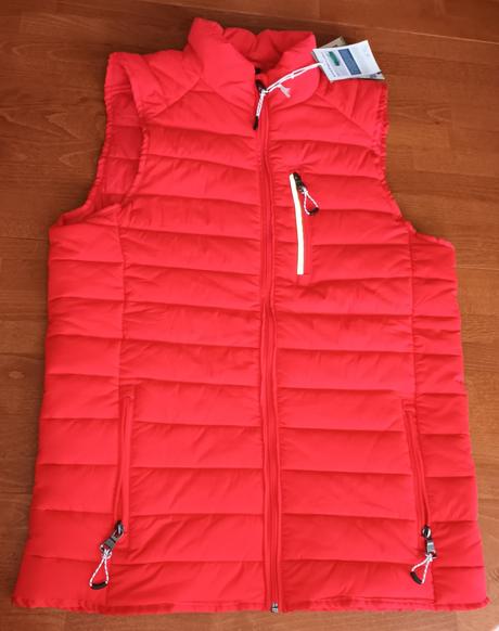 Prošívaná zateplená červená vesta tchibo, tchibo,m