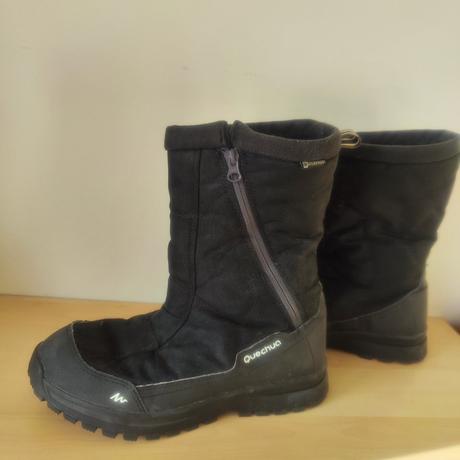 Pánské zimní černé boty sněhule quechua vel 42, quechua,45