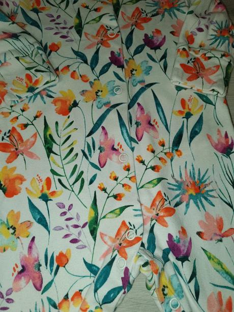 Bílý overal s květy 68 next, next,68