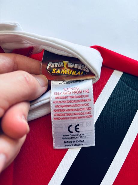 An21/ kostým power rangers samuraj- v.5/6 let, 