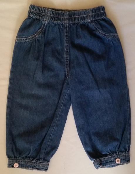 Dětské lehčí rifličky, džíny, zn.disney, vel.86, george,86