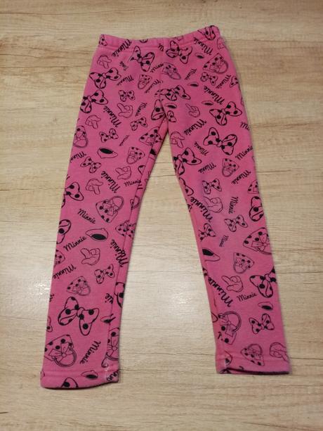 Zateplené legíny minnie vel. 104/110, 104