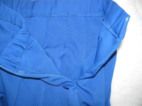 Dívčí modrá skládaná sukně, 146