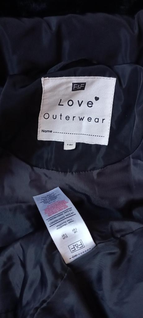 Dlouhá bunda/kabát zn."f&f" vel."128", f&f,128