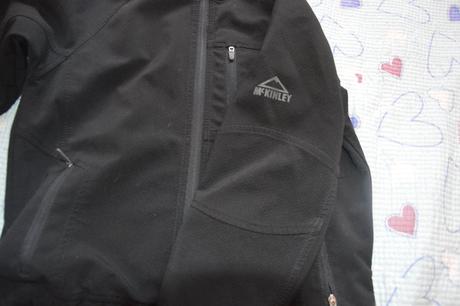 116 122 128 černá softshelová bunda, mckinley,122