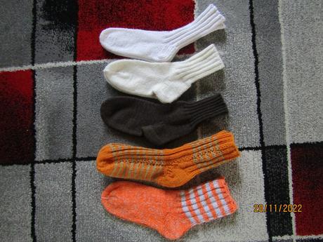 Teplé ručně pletené ponožky vel.36,38,39, 38