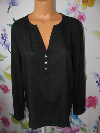 Dámská černá popelínová společenská halenka qs, quiksilver,38