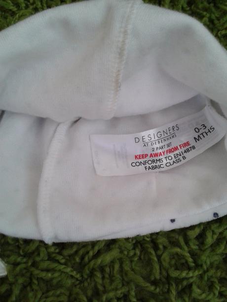 Sametová bavlněná čepička zn.debenhams, debenhams,68