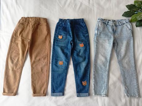 3x dětské džíny,122/128, 128