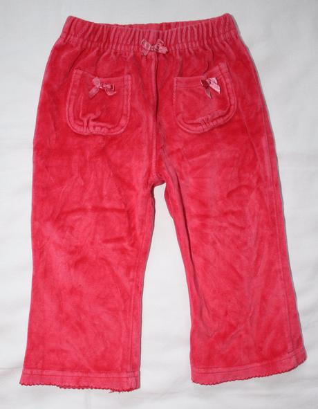 Ba42. sametové tepláky 9-12 měs, 80