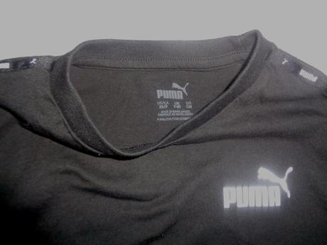 Černé bavlněné tričko puma, puma,128