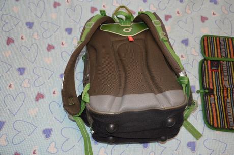 Tříkomorový školní batoh topgal s dinosaurem penál,