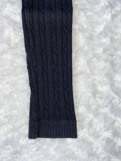 Černé úpletové legíny/kamše okay, okay,116