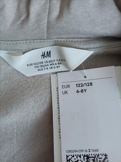 Chlapecká super mikina h&m vel.122/128 - nová, h&m,122 / 128