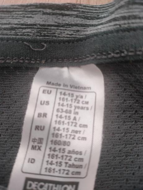 Sportovní tričko, decathlon,164