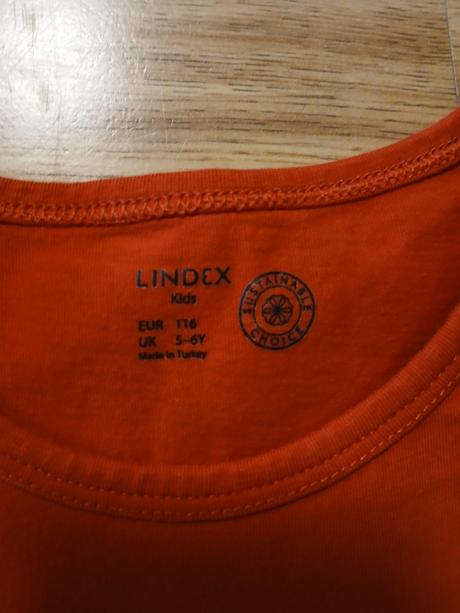 Červené šaty lindex, vel. 110, lindex,110