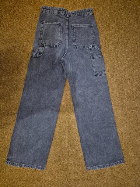 Dívčí džíny s širokými nohavicemi bershka vel. 158, bershka,158