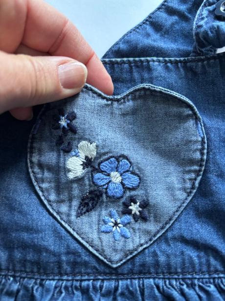 Ob/ šaty džínové - v. 9/12 měs., george,80