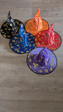 K08 čarodějnický klobouk pro dospělé - 5 kusů, 