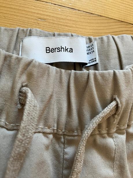 Cargo bavlěné kalhoty, bershka,164