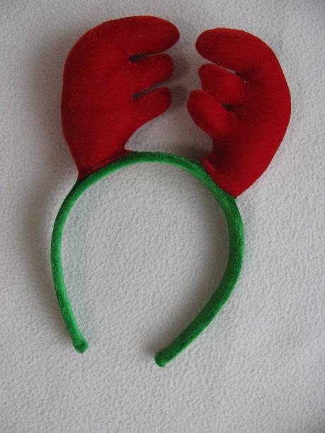 Vánoční čelenka do vlasů sob, 