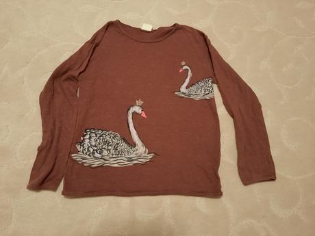 Tričko s labutěmi, zara,128