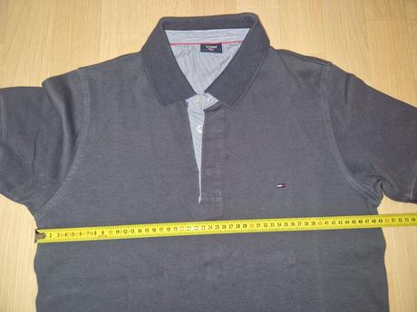 Tričko s límečkem tmavě šedé tommy hilfiger, tommy hilfiger,m