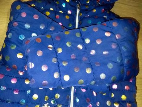 Zimní bunda s puntíky 110 next, next,110